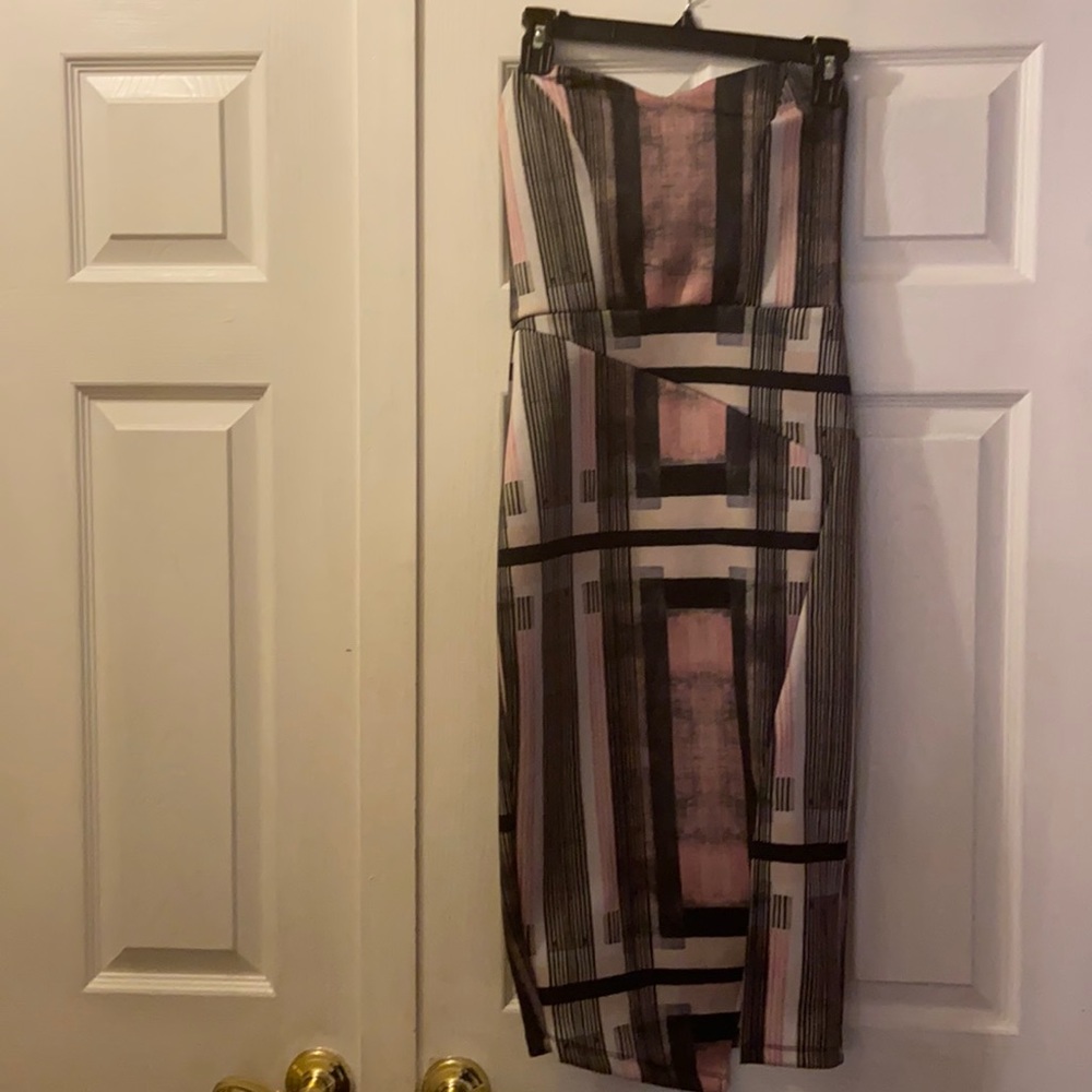 ASOS off the shoulder midi dress